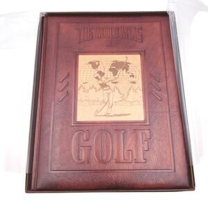 World Atlas of Golf Pat Ward-Thomas Illustrated Golfing History Maps Leather Bd
